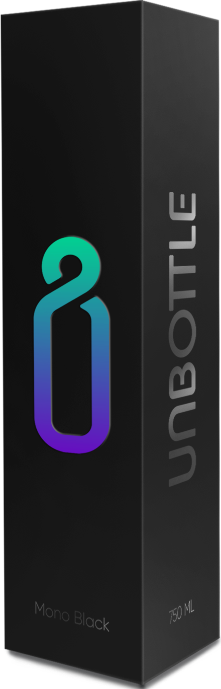 Mono All Black Reusable Water Bottle Box