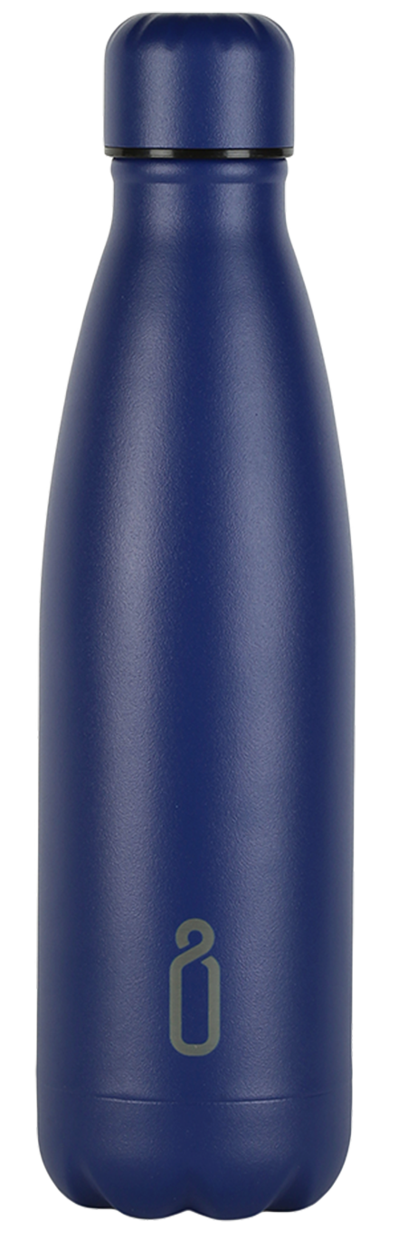 Matte All Blue Reusable Water Bottle 500ml