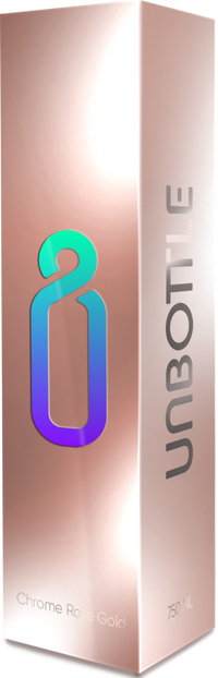 Chrome Rose Gold Reusable Water Bottle Box