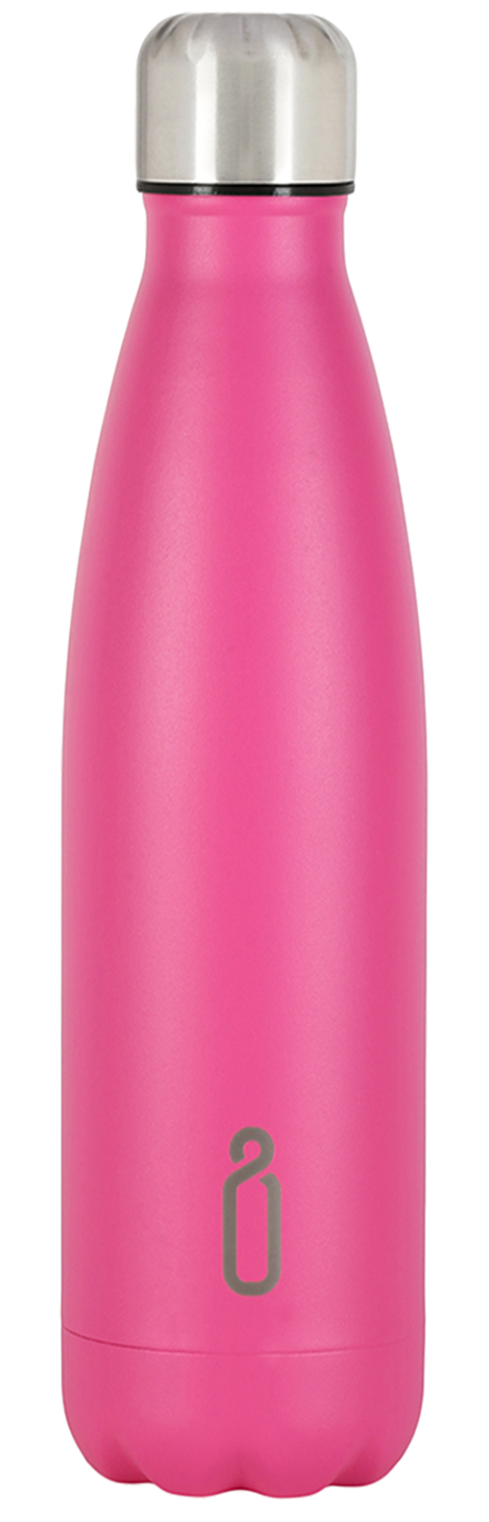 Neon Pink Reusable Water Bottle 500ml