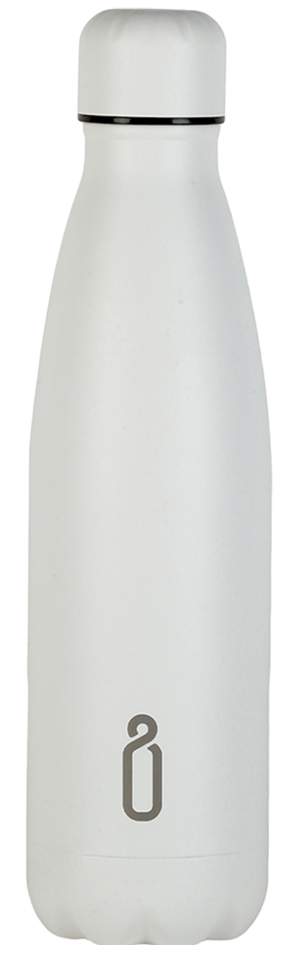 Mono All White Reusable Water Bottle 500ml